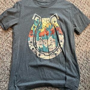 Rowdy Crowd Gray Graphic Women's Short Sleeve Tee